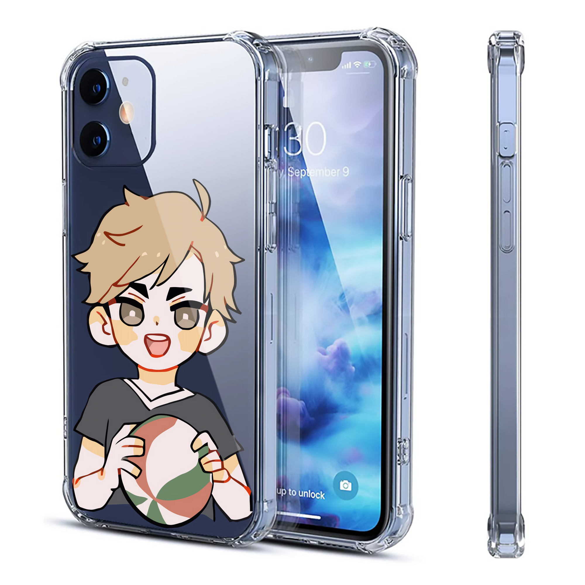 （画像用） ハイキュー!! Haikyu!! 【iPhone 12シリーズ対応】透明スマホケース（クリアソフトケース）